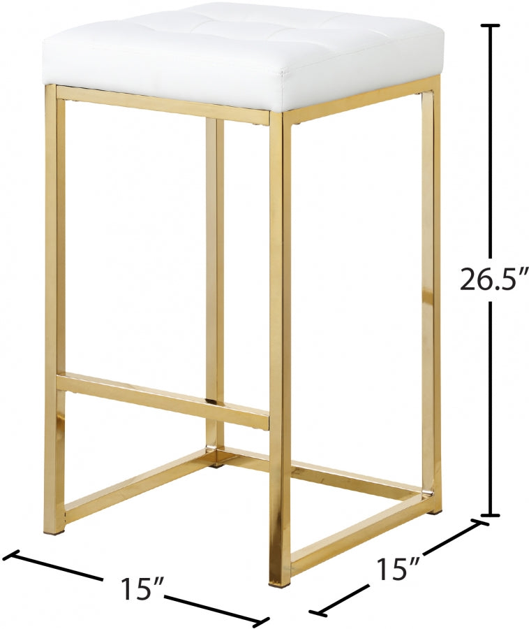 Tabouret de comptoir en similicuir Nicola