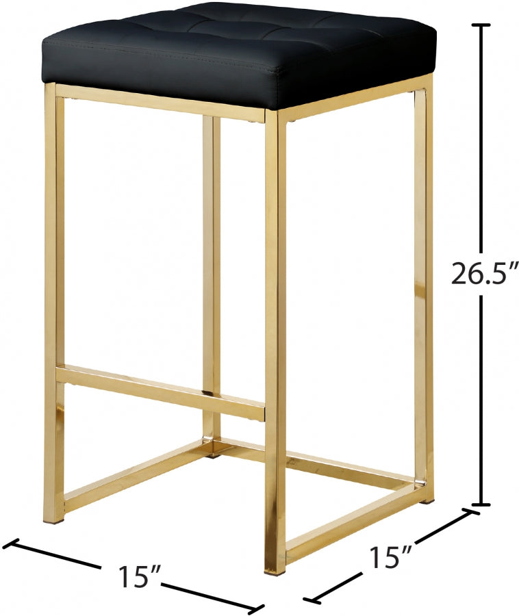 Tabouret de comptoir en similicuir Nicola