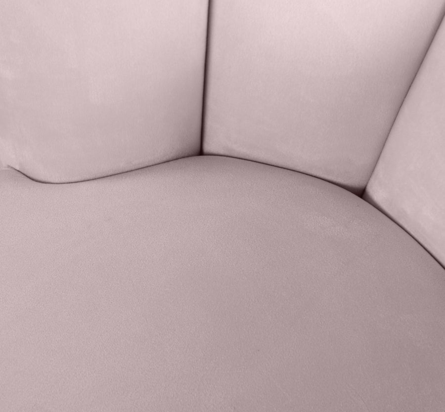Chaise d'appoint en velours Lily