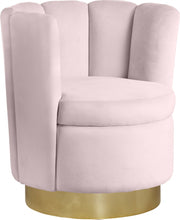 Chaise d'appoint en velours Lily