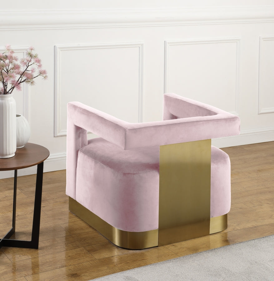 Chaise d'appoint en velours Armani