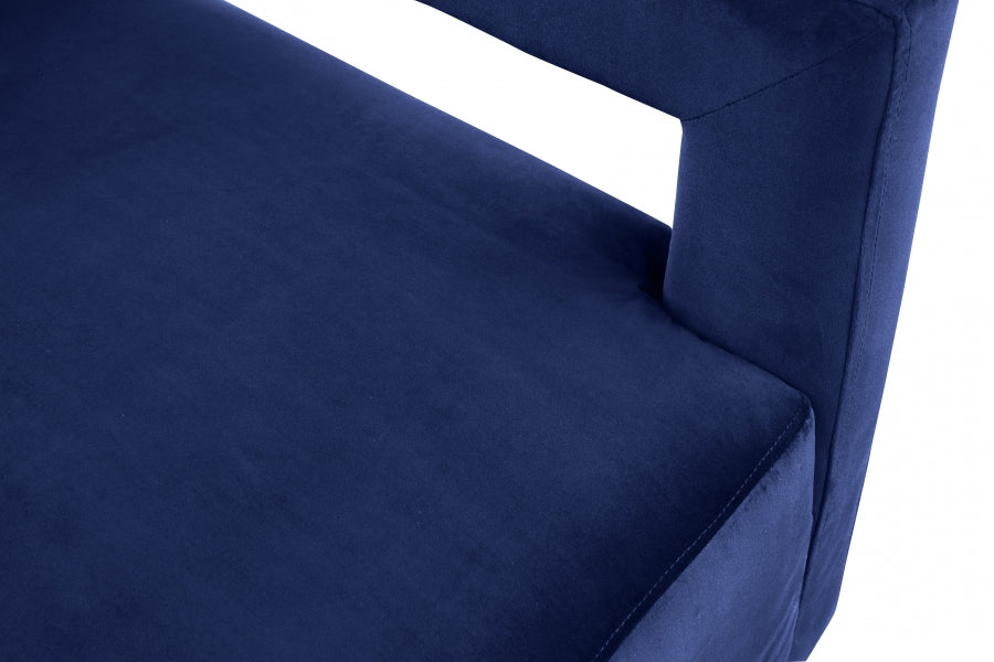 Chaise d'appoint en velours Armani
