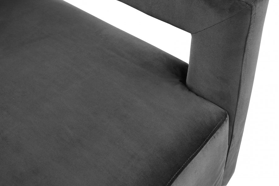 Chaise d'appoint en velours Armani