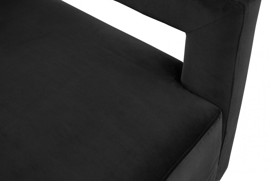 Chaise d'appoint en velours Armani