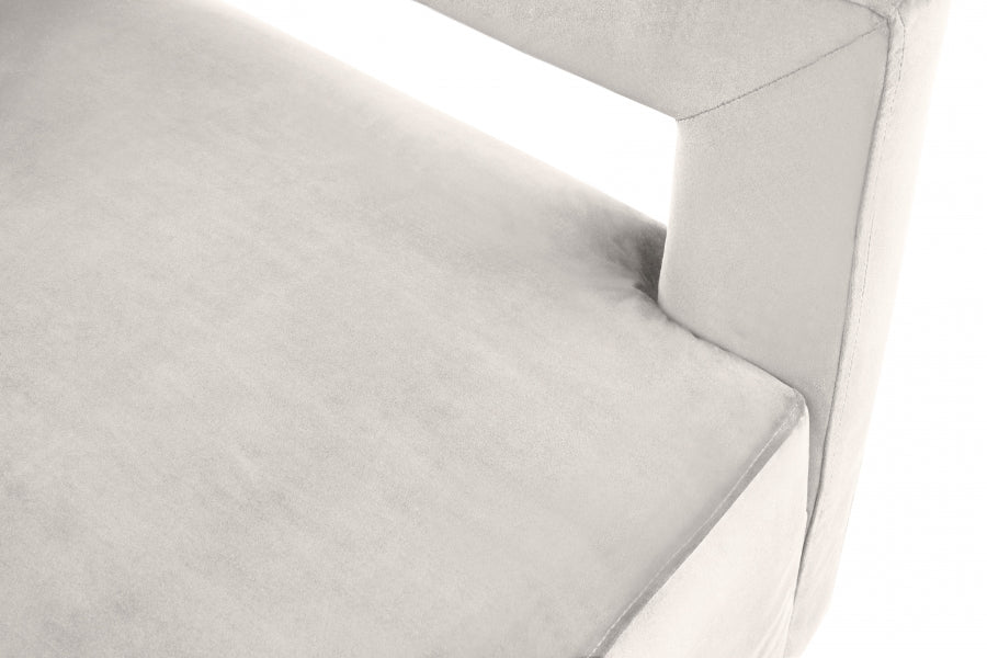 Chaise d'appoint en velours Armani