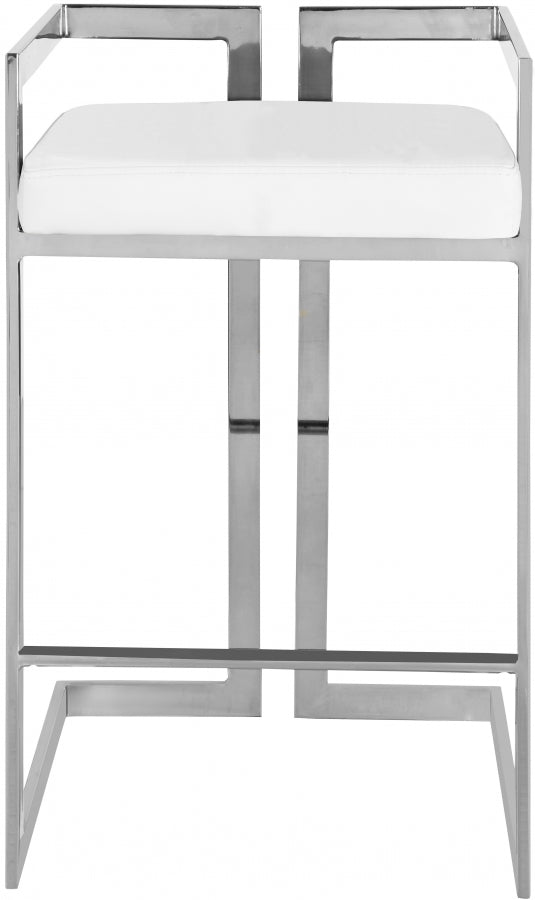 Tabouret de comptoir en similicuir Ezra