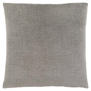 COUSSIN - 18"X 18" / VELOURS MOSAIQUE GRIS / 1PC 