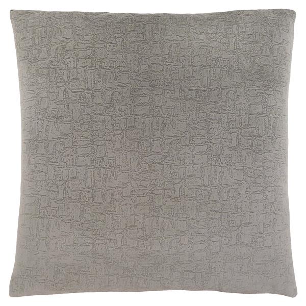 COUSSIN - 18"X 18" / VELOURS MOSAIQUE GRIS / 1PC 