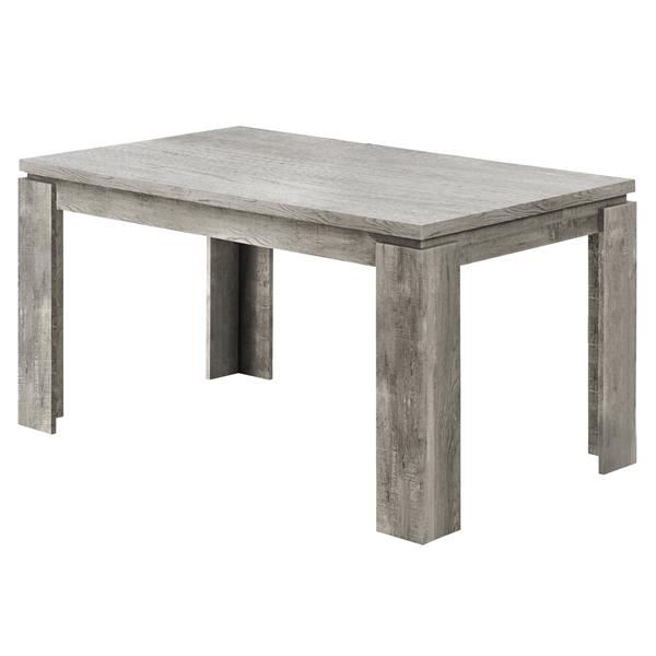 TABLE A MANGER - 36"X 60" / SIMILI BOIS GRIS 