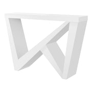 TABLE D'APPOINT - 48"L / CONSOLE D'ENTREE BLANCHE 