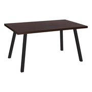 TABLE A MANGER - 36"X 60" / ESPRESSO / METAL NOIR 