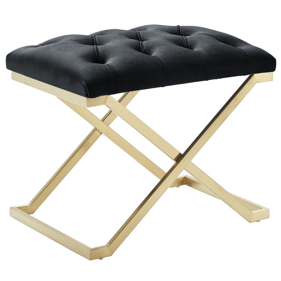 Banc Rada en Noir/Or