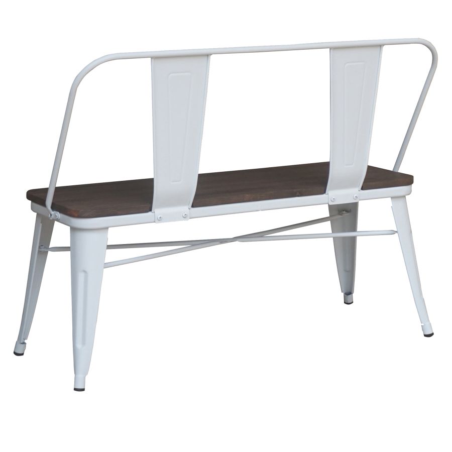 Banc Modus avec dossier en blanc