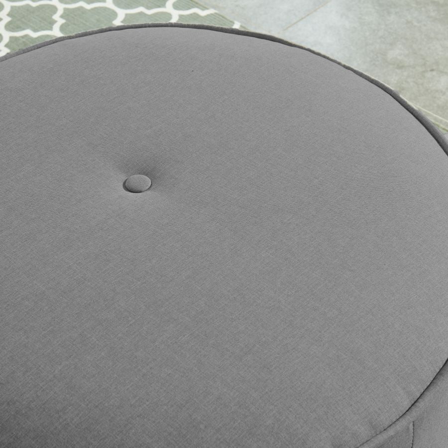 Ensemble de 2 poufs ronds Etro en gris clair