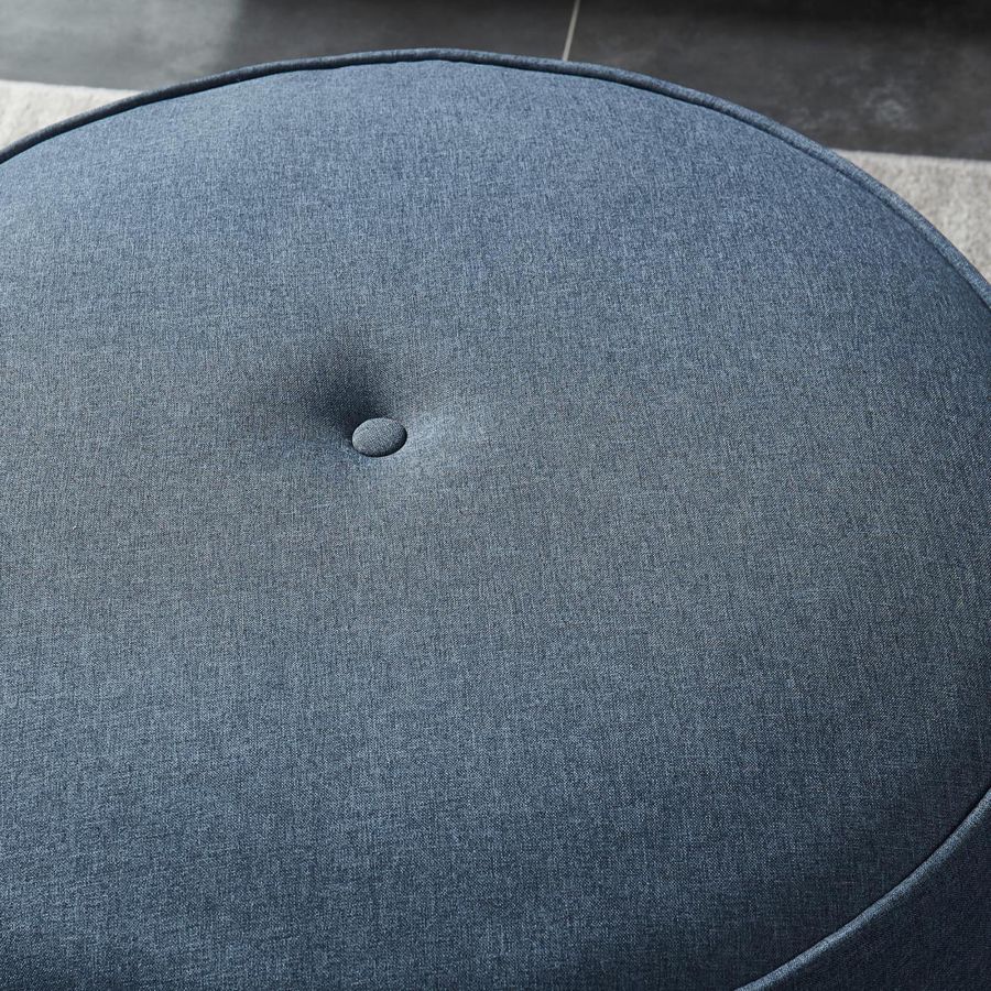 Ensemble de 2 poufs ronds Etro en bleu