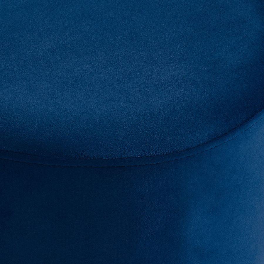Pouf Rond Violet en Bleu