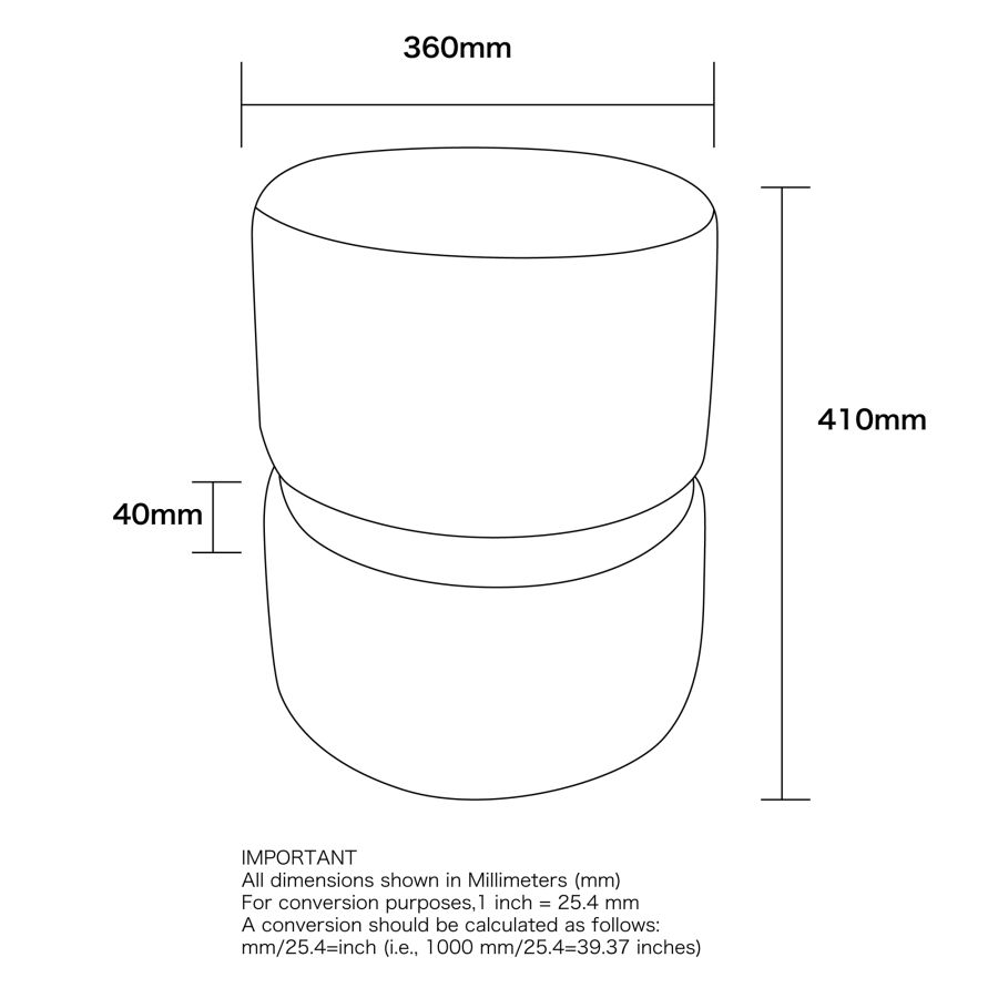 Pouf Rond Violet en Bleu