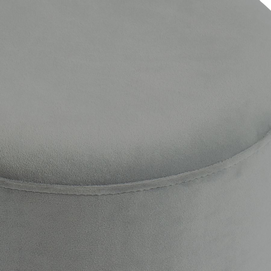 Pouf Rond Violet en Gris 