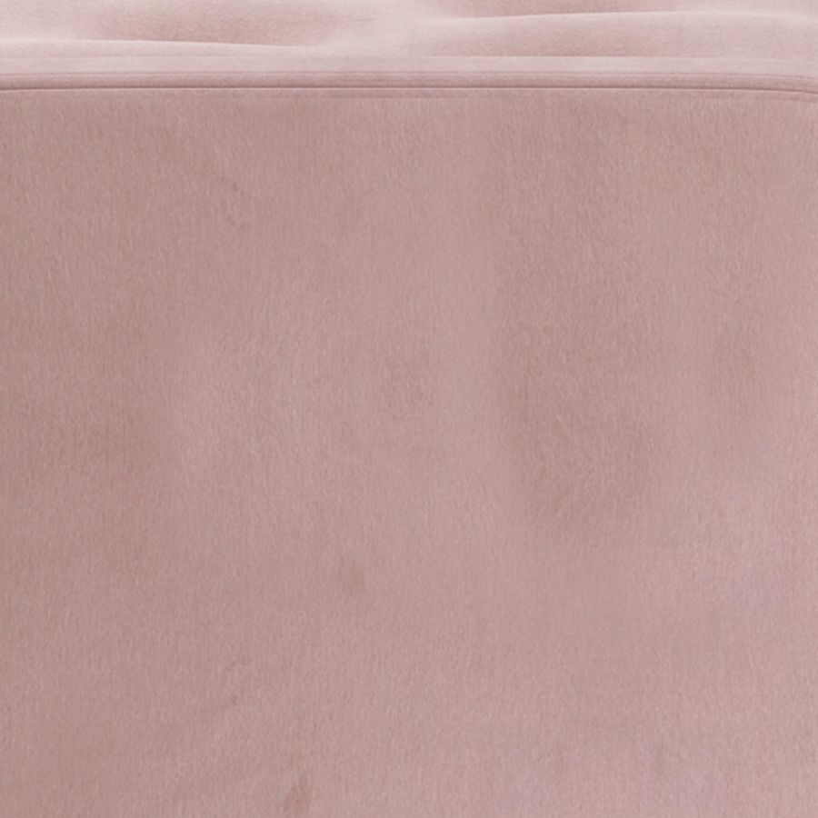 Pouf/banc de rangement Sabel en rose poudré avec pattes dorées vieillies