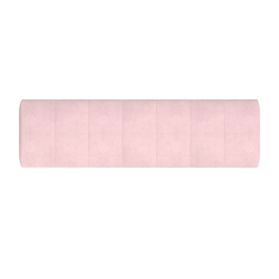 Pouf de rangement Esna en rose poudré