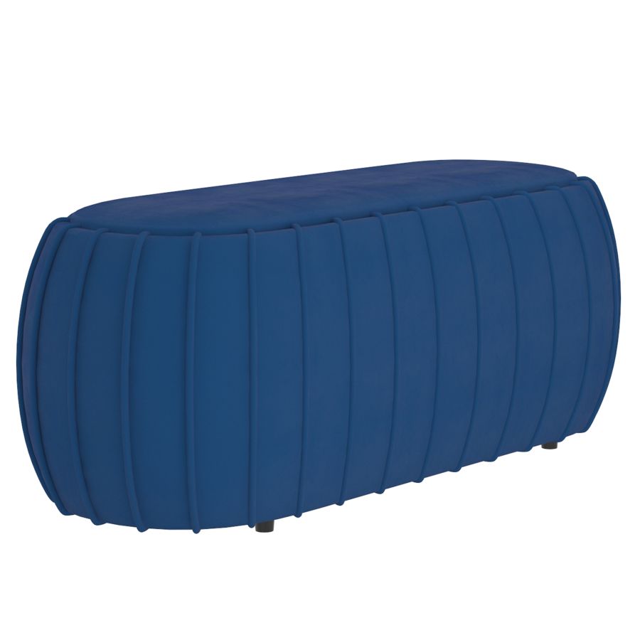 Pouf Gayle en bleu marine