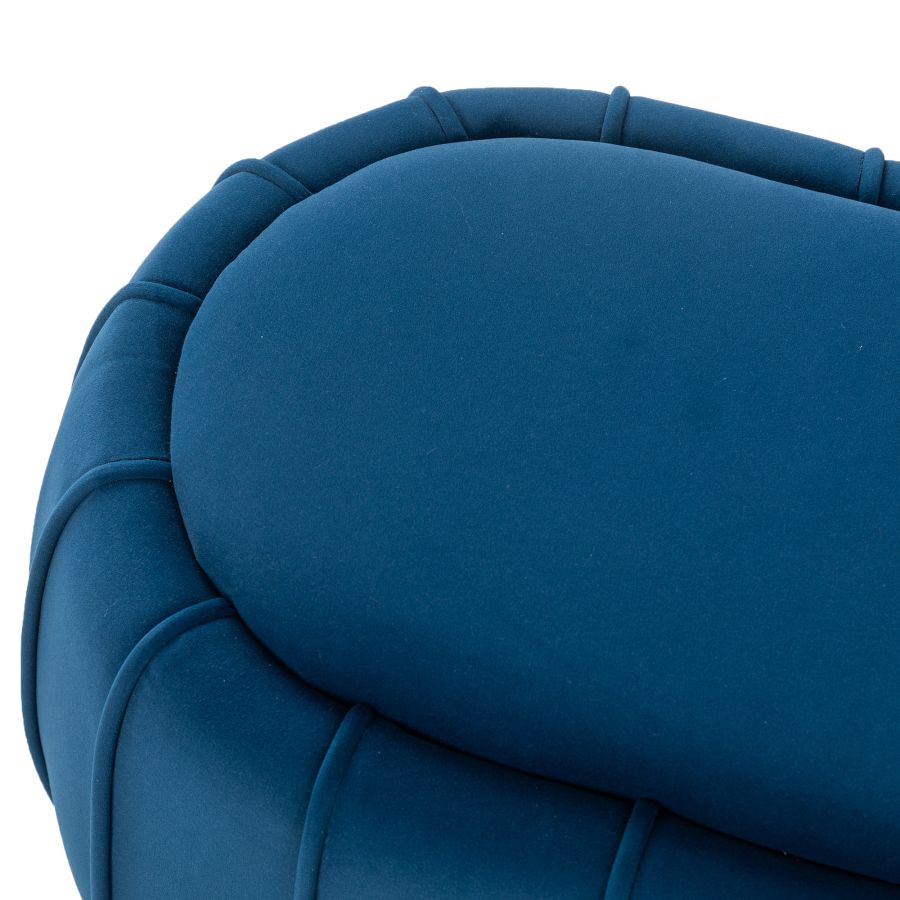 Pouf Gayle en bleu marine