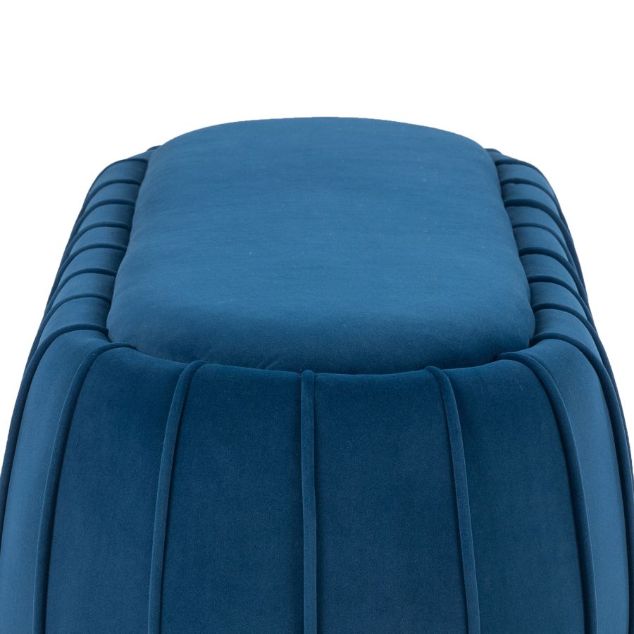 Pouf Gayle en bleu marine