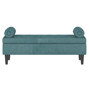 Pouf de rangement Adith en Aqua 