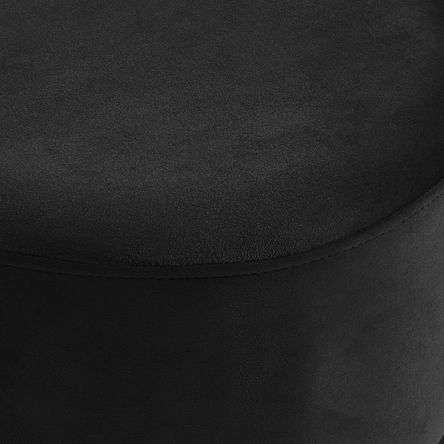 Ensemble de 3 poufs de rangement Tobi en noir et or
