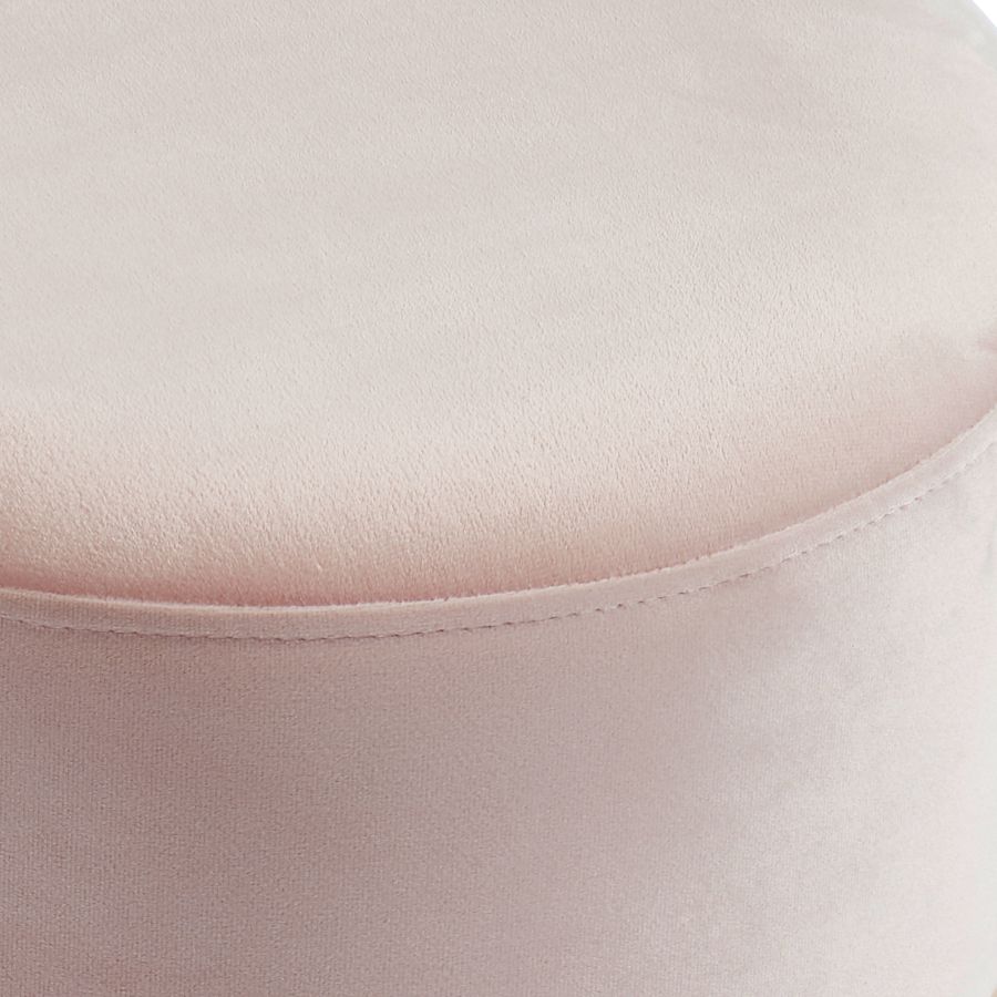 Ensemble de 3 poufs de rangement Tobi en blush et or