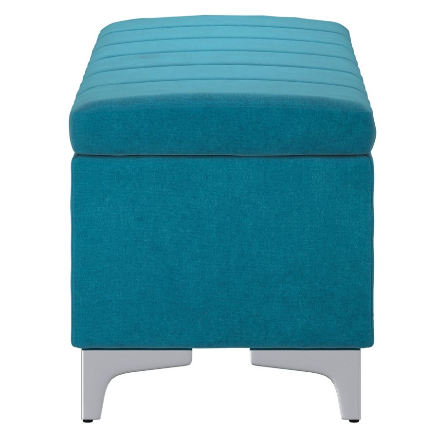 Pouf de rangement Ethel en Aqua