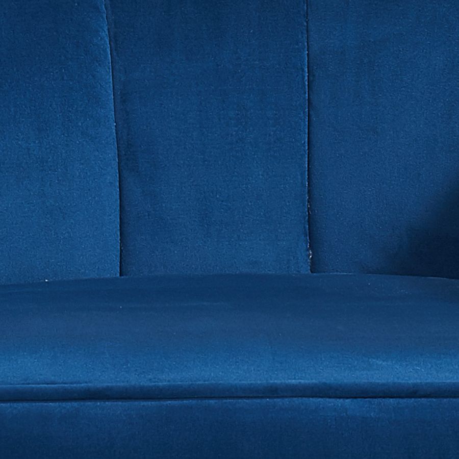 Chaise d'appoint Tarra en bleu/or