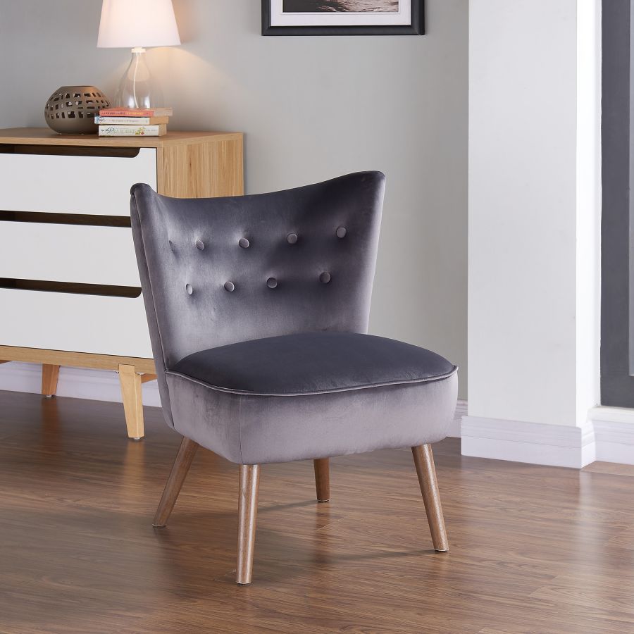 Chaise d'appoint Elle en gris