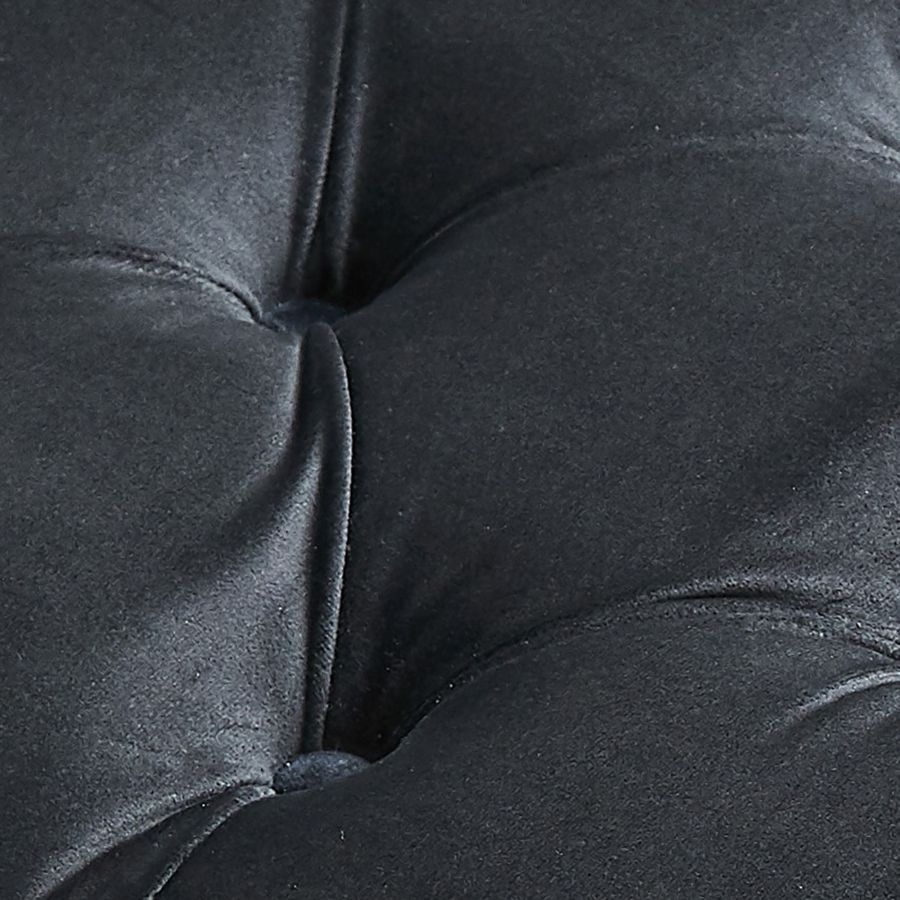 Chaise d'appoint pivotante Velci en noir
