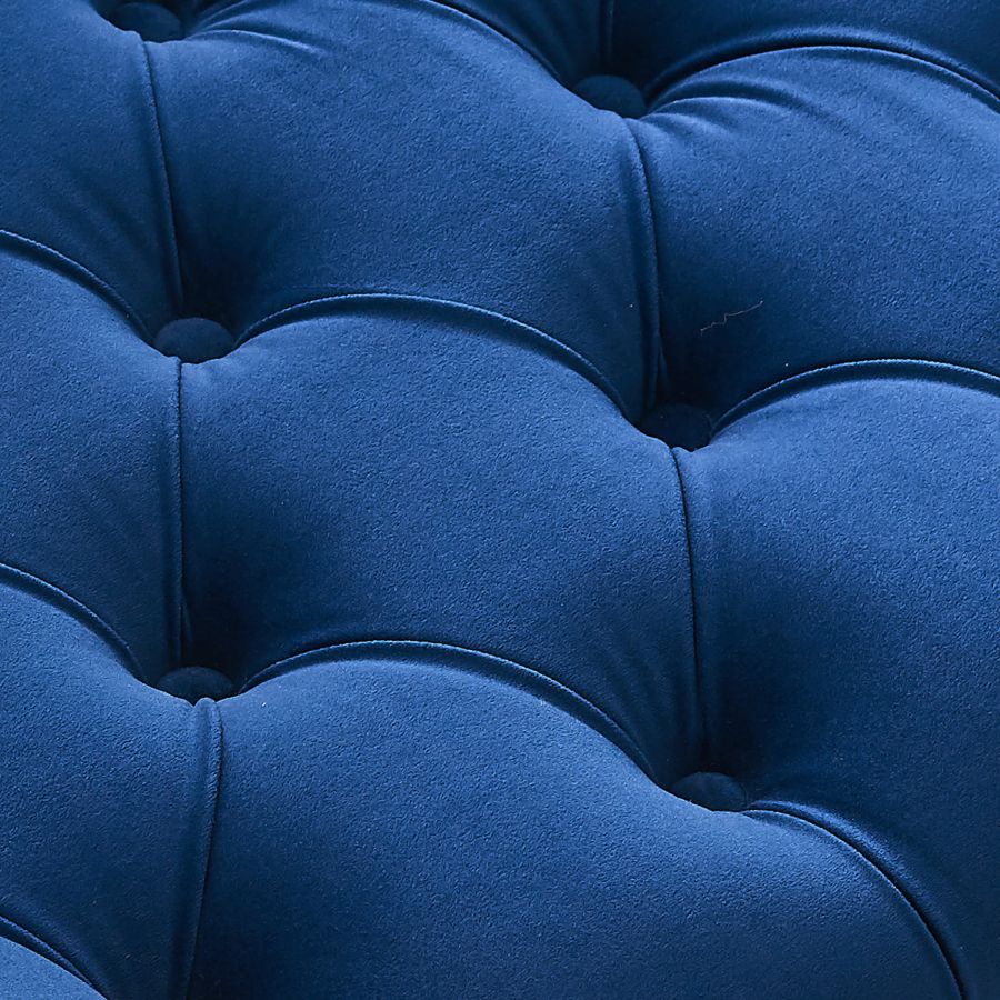 Chaise d'appoint pivotante Velci en bleu