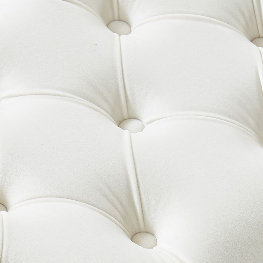 Chaise d'appoint pivotante Velci en ivoire