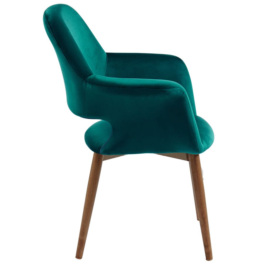 Chaise d'appoint/de salle à manger Miranda en vert