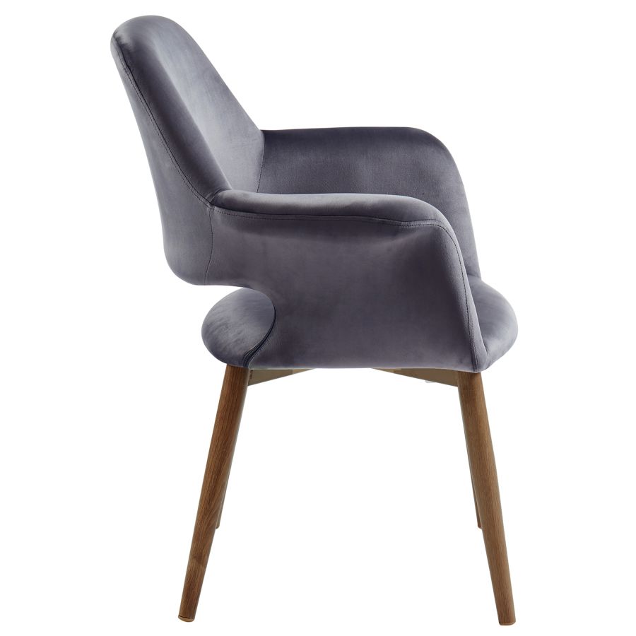 Chaise d'appoint/de salle à manger Miranda en gris