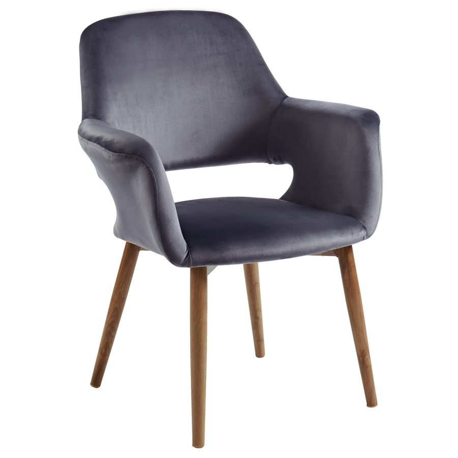 Chaise d'appoint/de salle à manger Miranda en gris