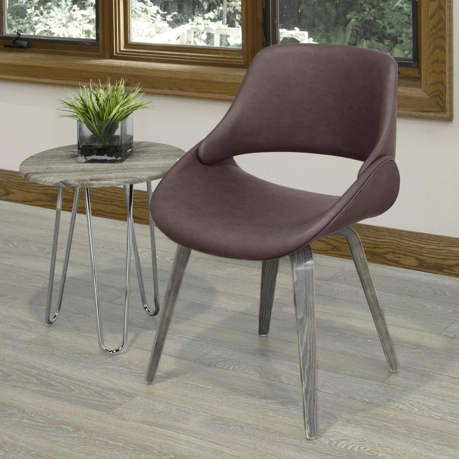 Chaise d'appoint/de salle à manger Serano en brun