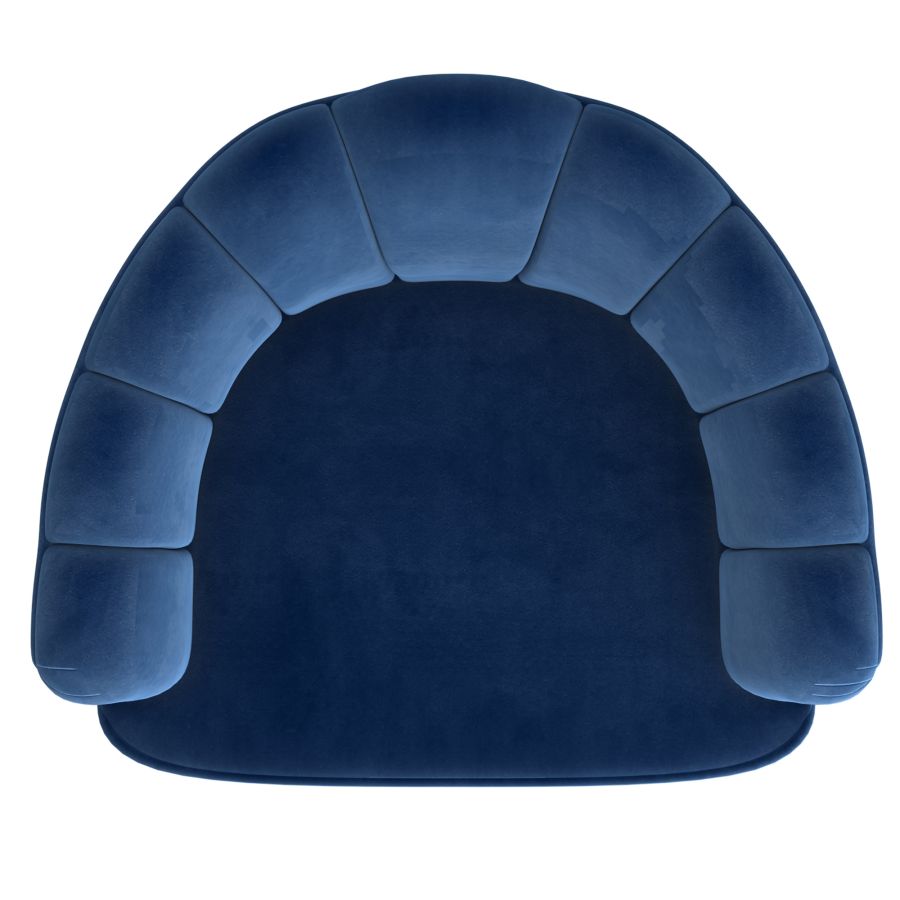 Chaise d'appoint Ezra en bleu