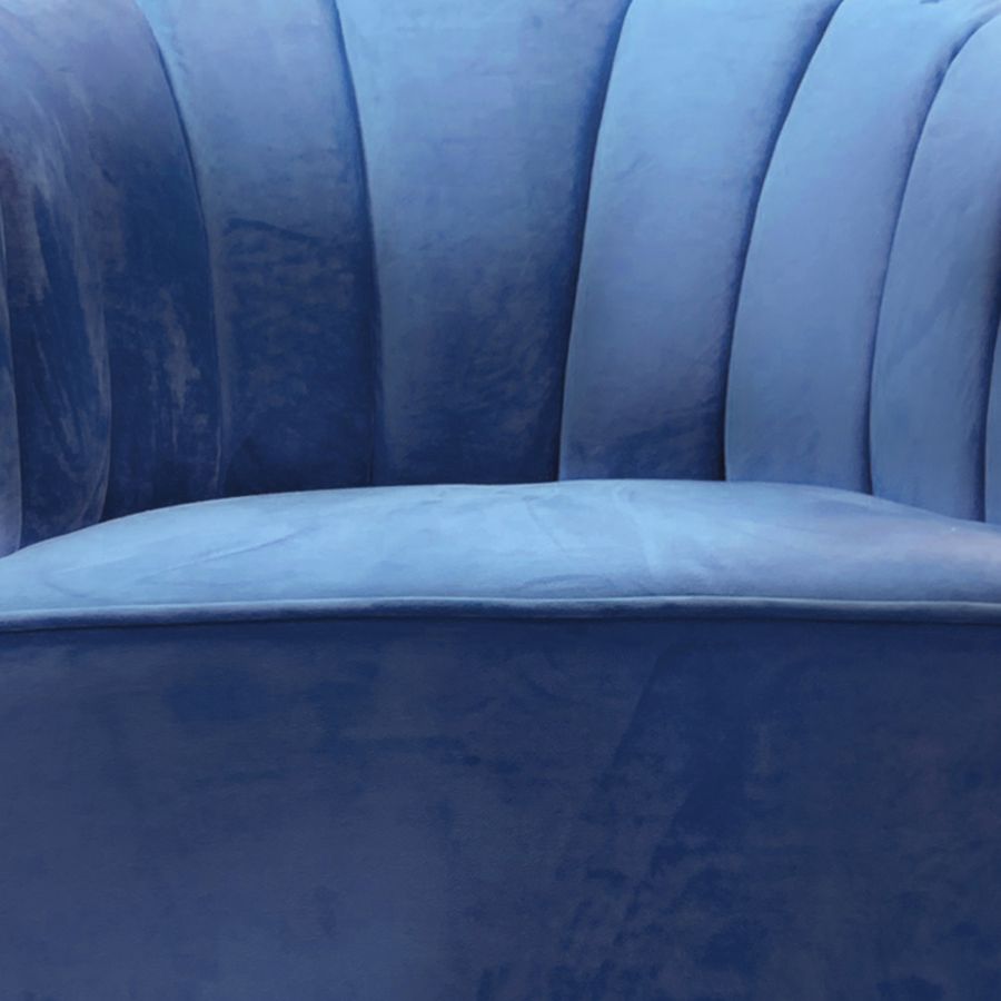 Chaise d'appoint Ezra en bleu