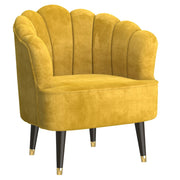 Chaise d'appoint Ezra en moutarde