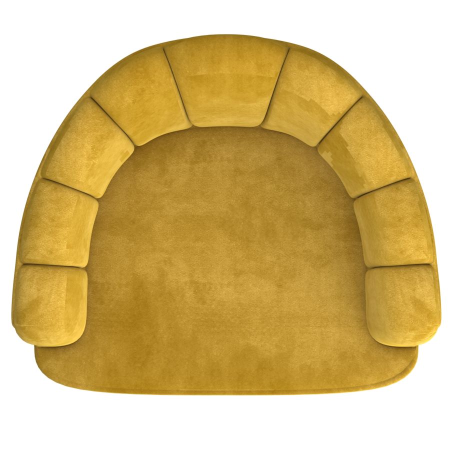 Chaise d'appoint Ezra en moutarde