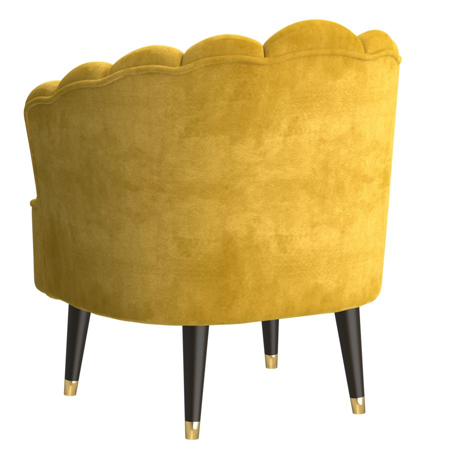 Chaise d'appoint Ezra en moutarde