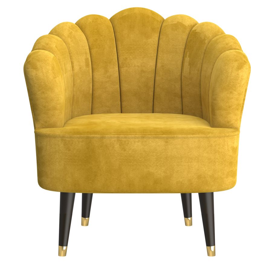Chaise d'appoint Ezra en moutarde