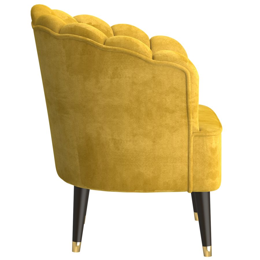 Chaise d'appoint Ezra en moutarde