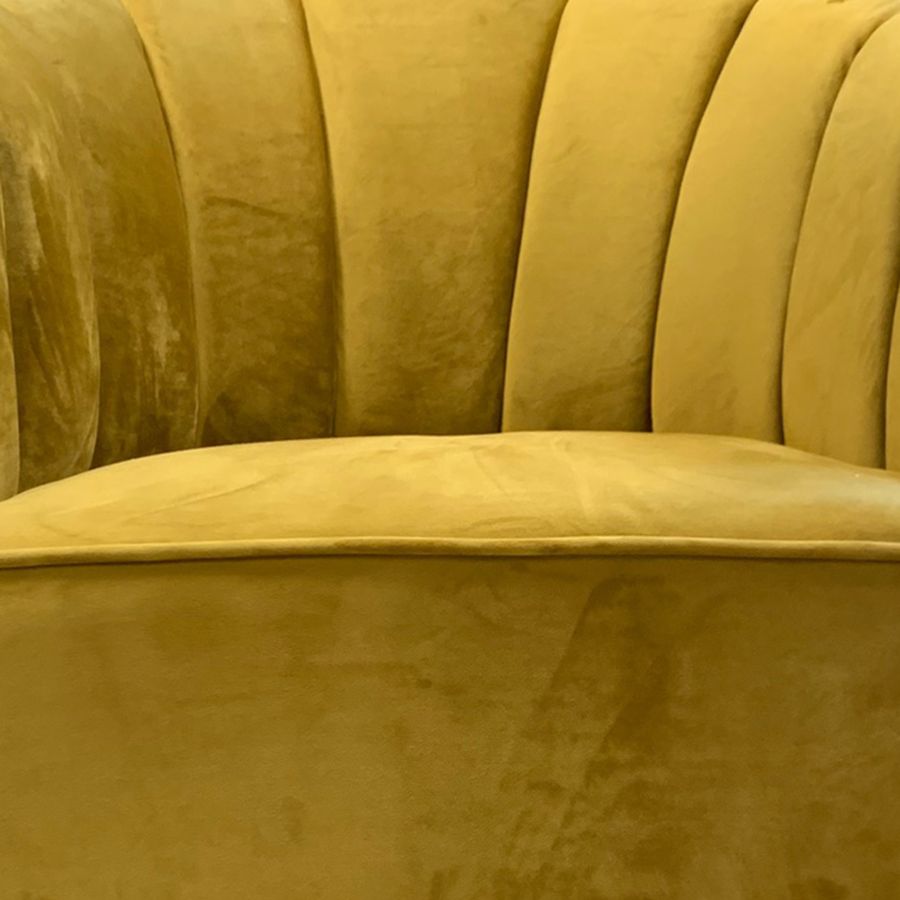 Chaise d'appoint Ezra en moutarde