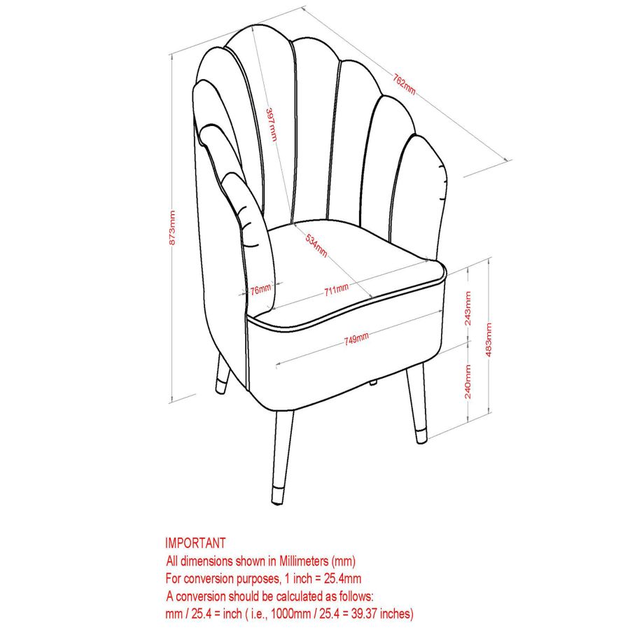 Chaise d'appoint Ezra en moutarde