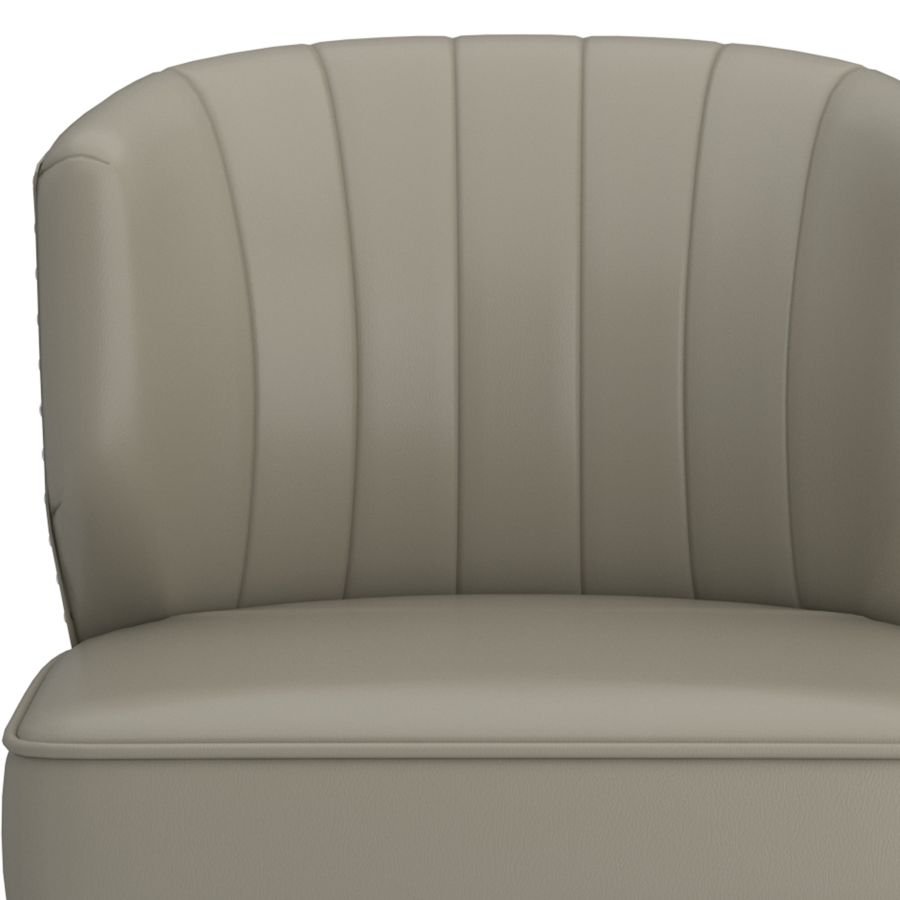 Chaise d'appoint Kyrie en gris-beige